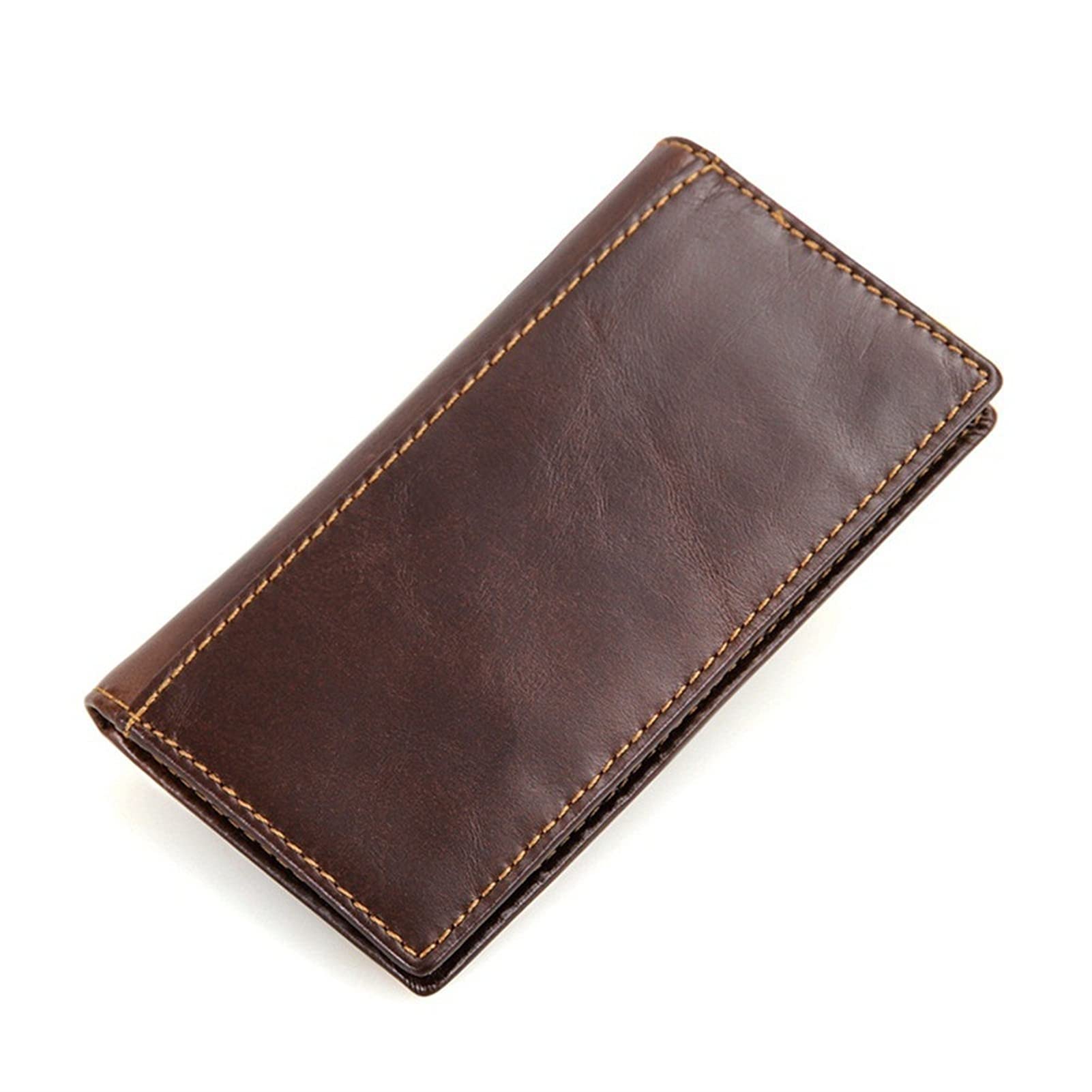 Men's Sleek Wallet, Men's RFID Blocking Vintage Cowhide Leather